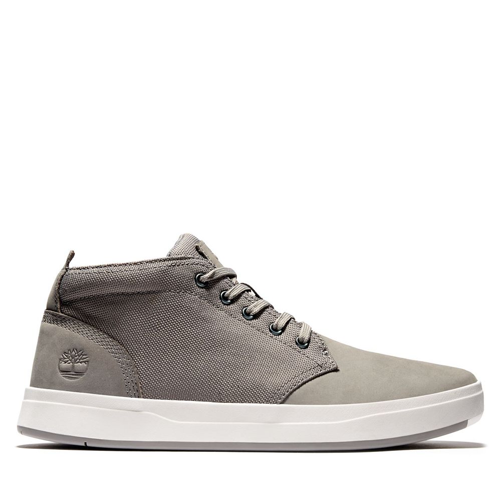 Bocanci Chukka Timberland Barbati Gri - Davis Square Mixed-Media - Romania - HJCGNS043